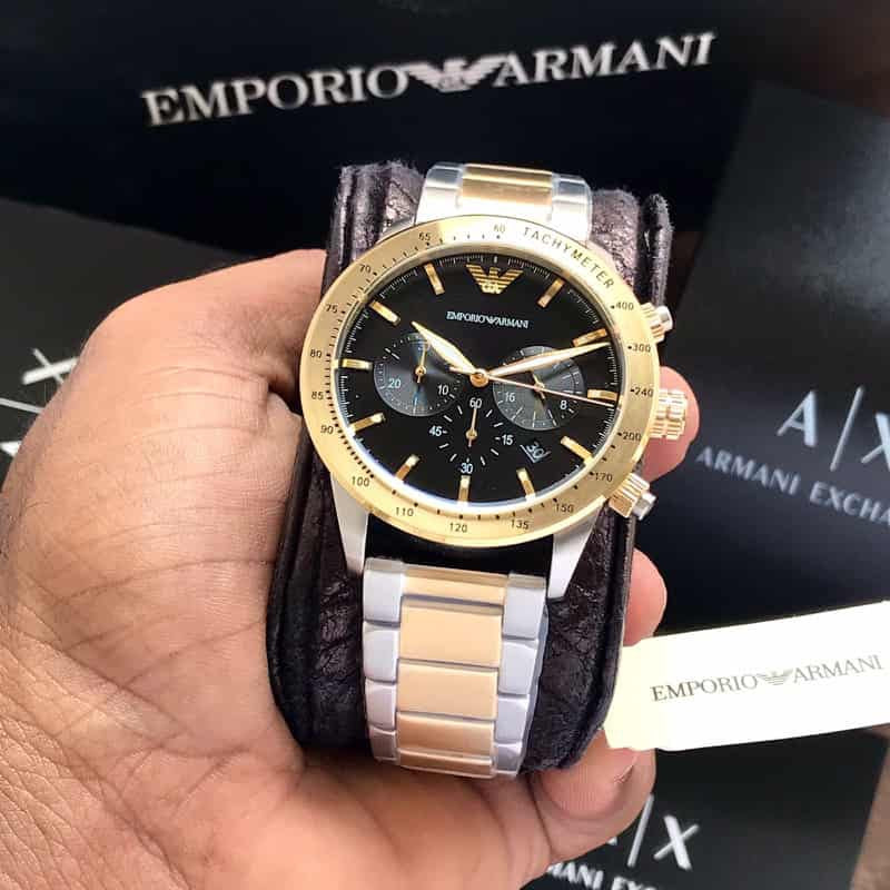 Emporio Armani AR11521 Original Quality Two Tone Men's Watch
