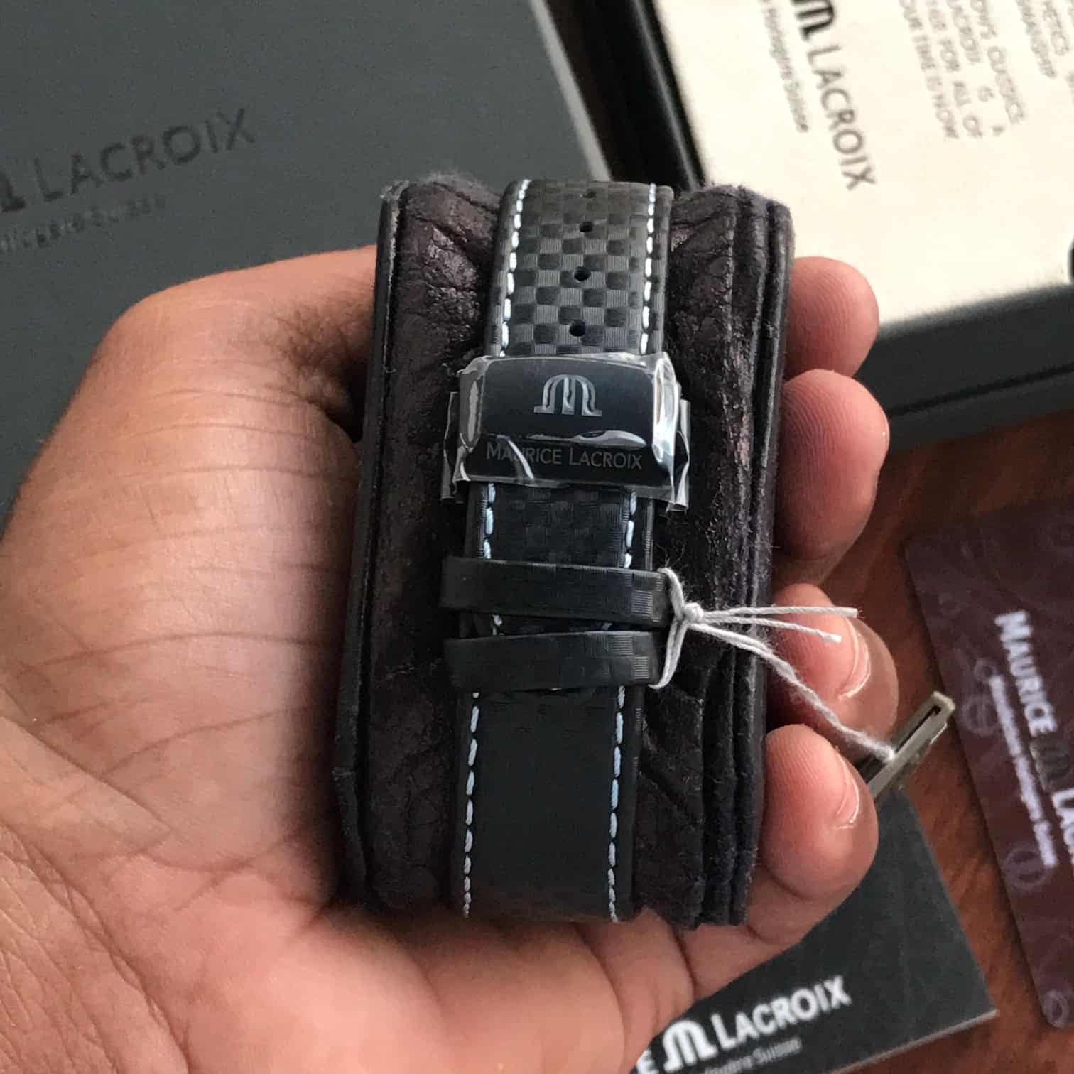 Maurice Lacroix Aikon Quartz Chronograph Black PVD Limited Edition Watch - Image 6