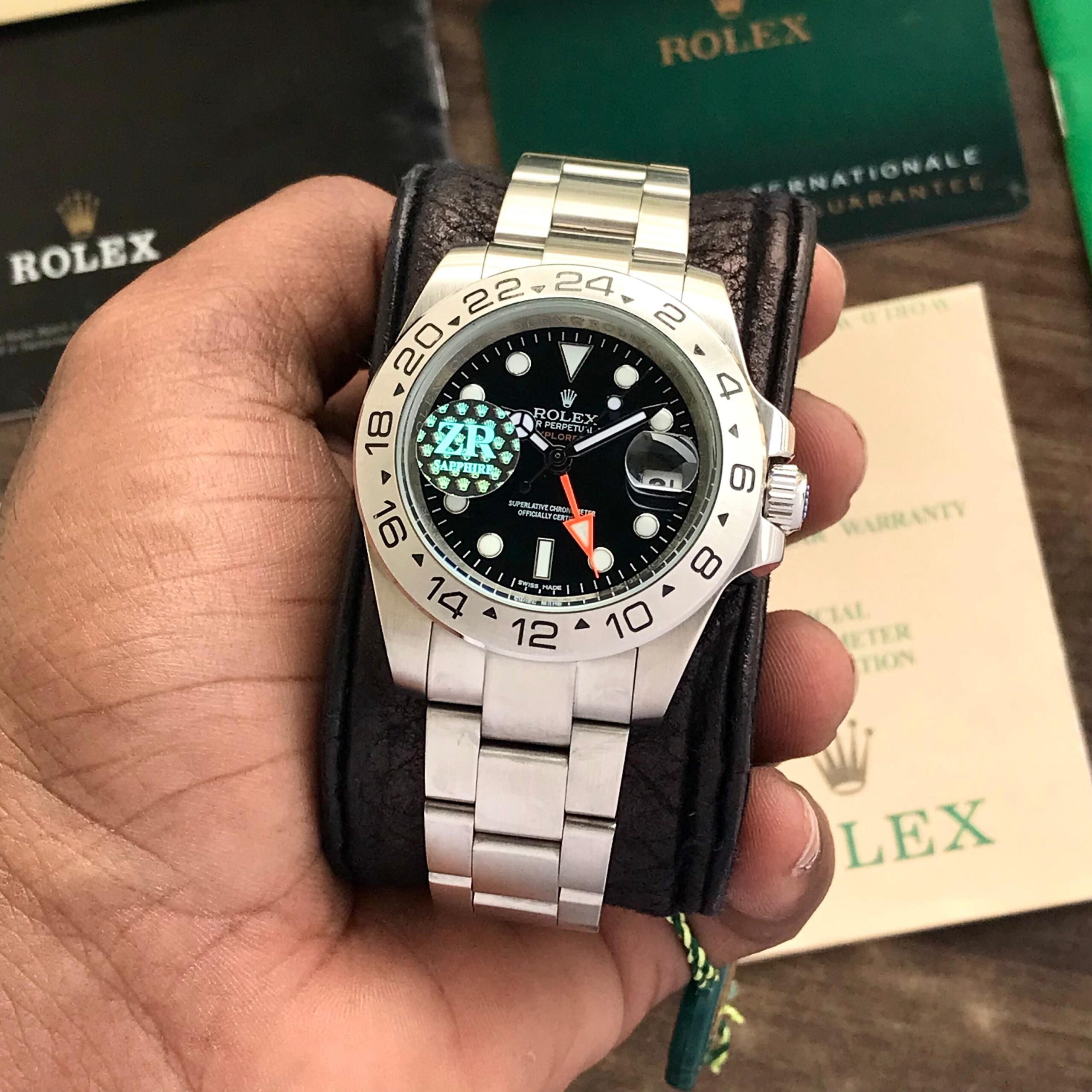 Rolex Explorer || Premiums Automatic Stainless Steel Black Dial Mens Watch - Image 8