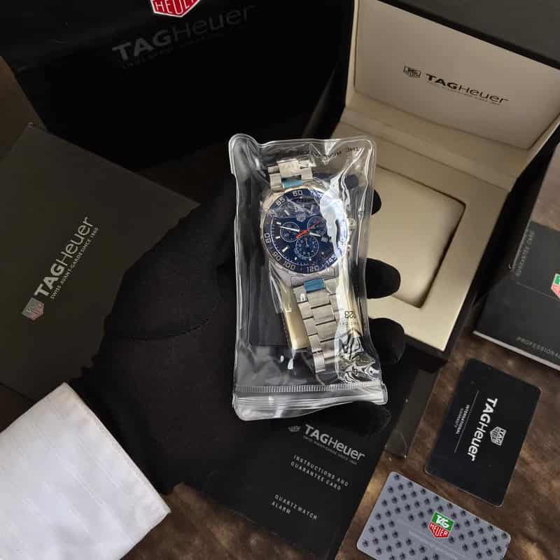 Tag Heuer Formula 1 Chronograph Blue Dial Authentic Men's Watch - Image 7