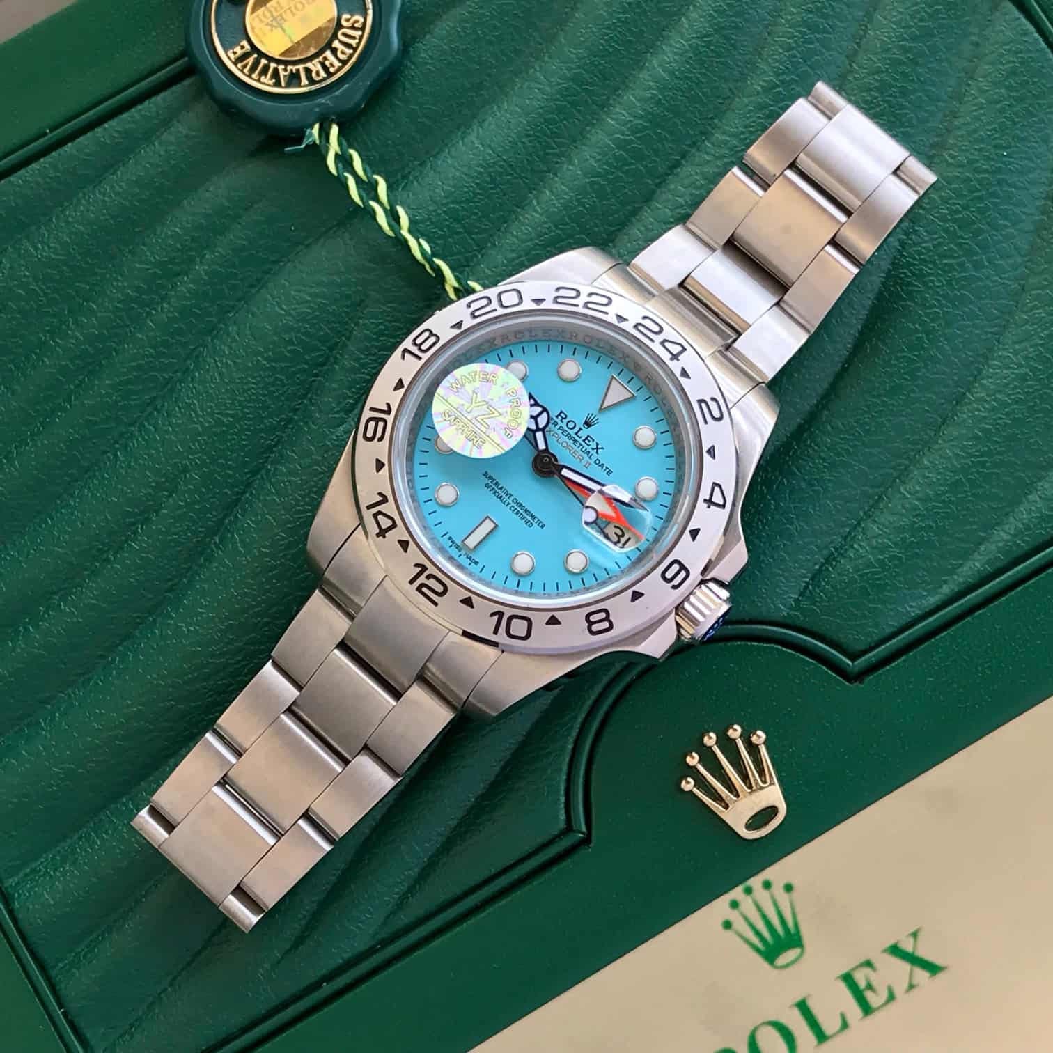 Rolex Explorer Tiffany Dial Automatic Men's Watch - Image 5