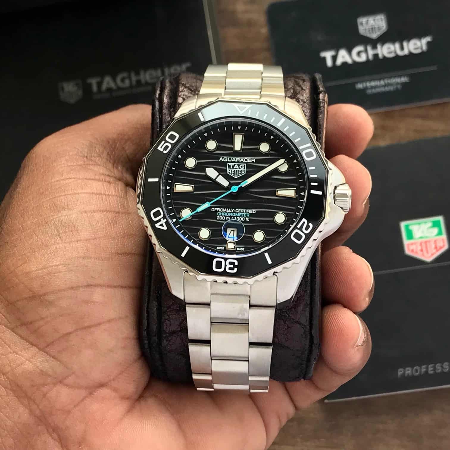 TAG Heuer Aquaracer Professional 300 Date Black Dial Automatic Men's Watch