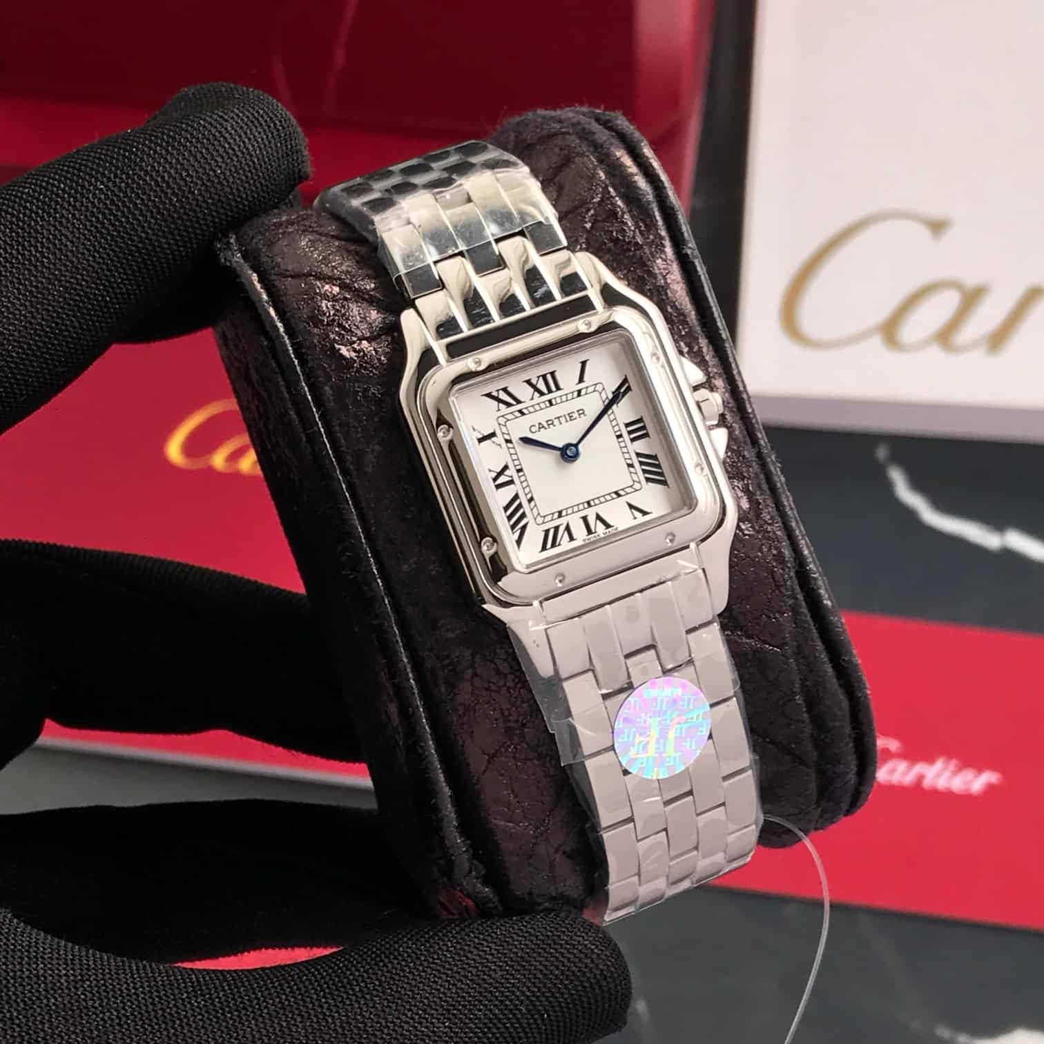 Cartier Panthere De Cartier Silver White Dial Premium Women's Watch - Image 3