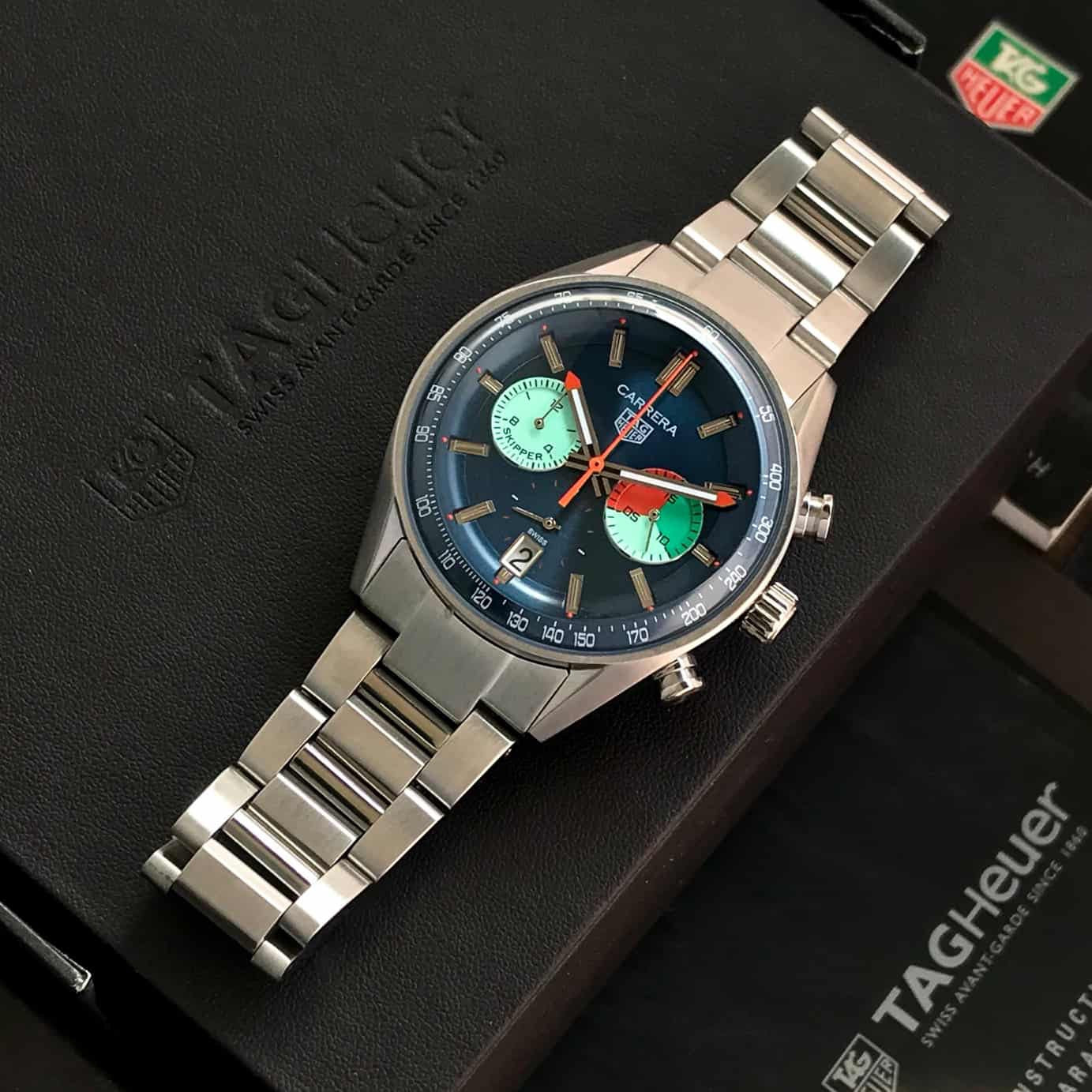Tag Heuer Carrera Skipper Japanese Stainless Steel Watch For Men's - Image 3