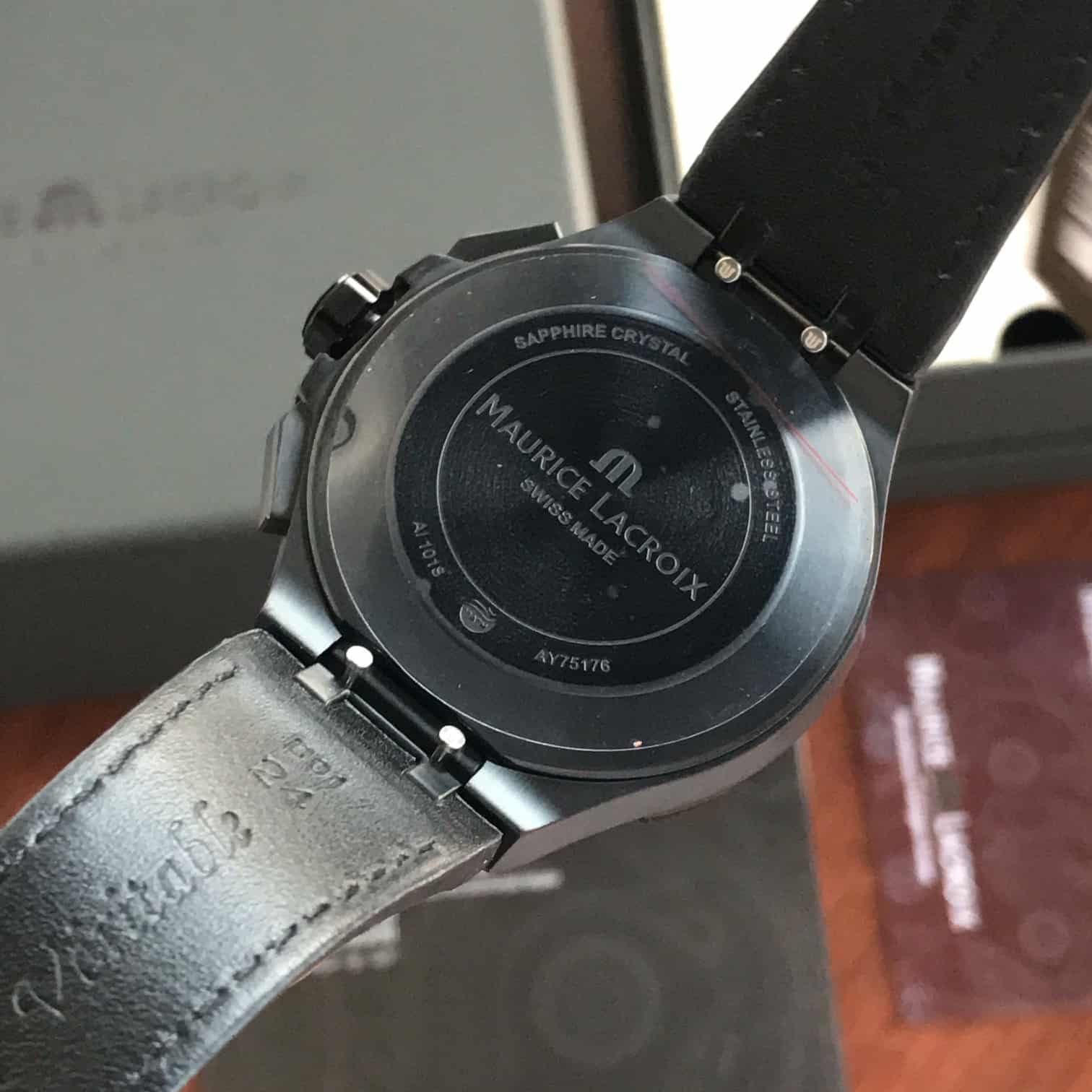 Maurice Lacroix Aikon Quartz Chronograph Black PVD Limited Edition Watch - Image 3