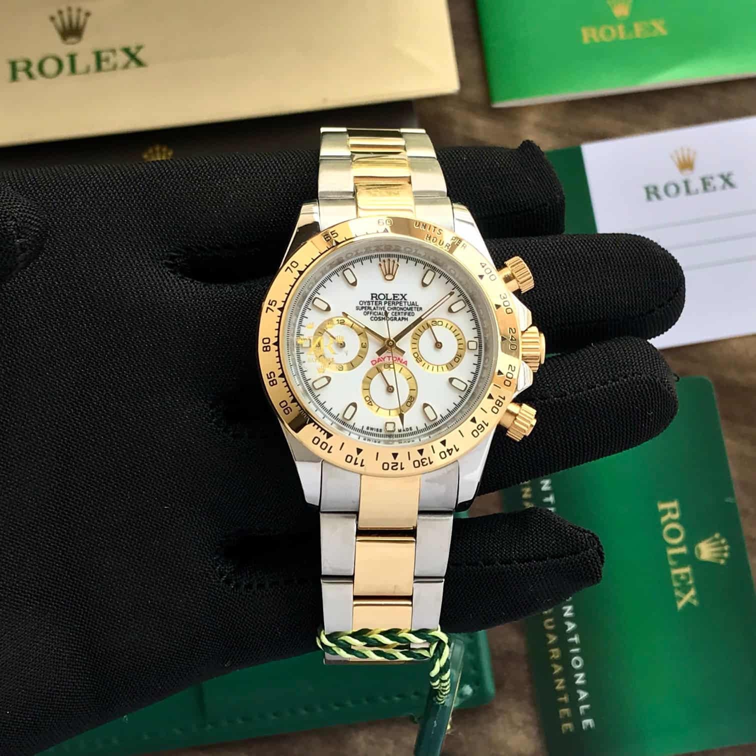 Rolex Daytona Two Tone White Dial Automatic Mens Watch - Image 5