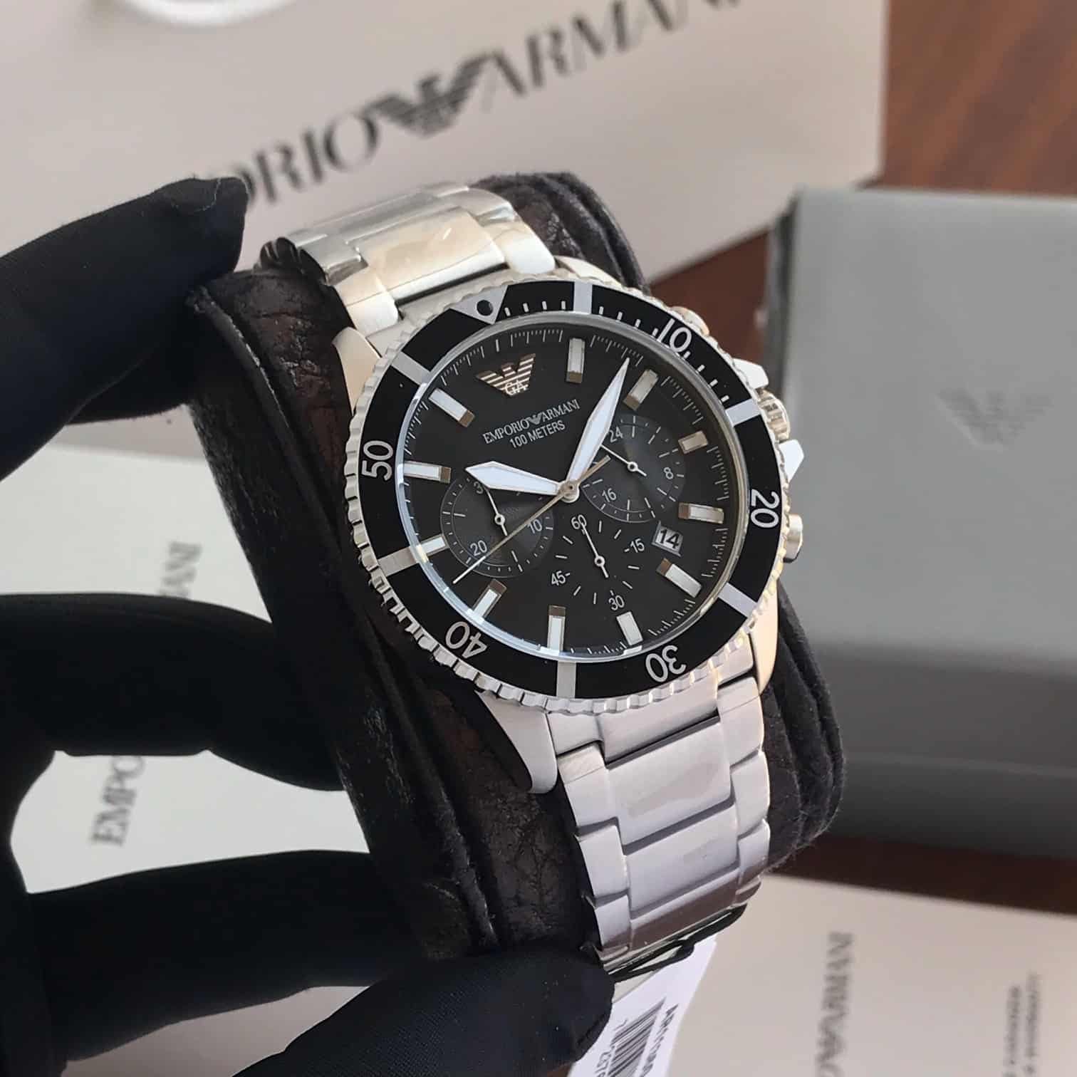 Emporio Armani AR11360 Chronograph's Black Dial Mens Watch - Image 3