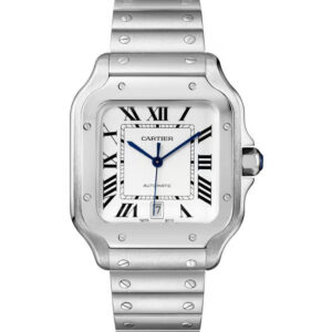 CARTIER Grey Square Silver Automatic