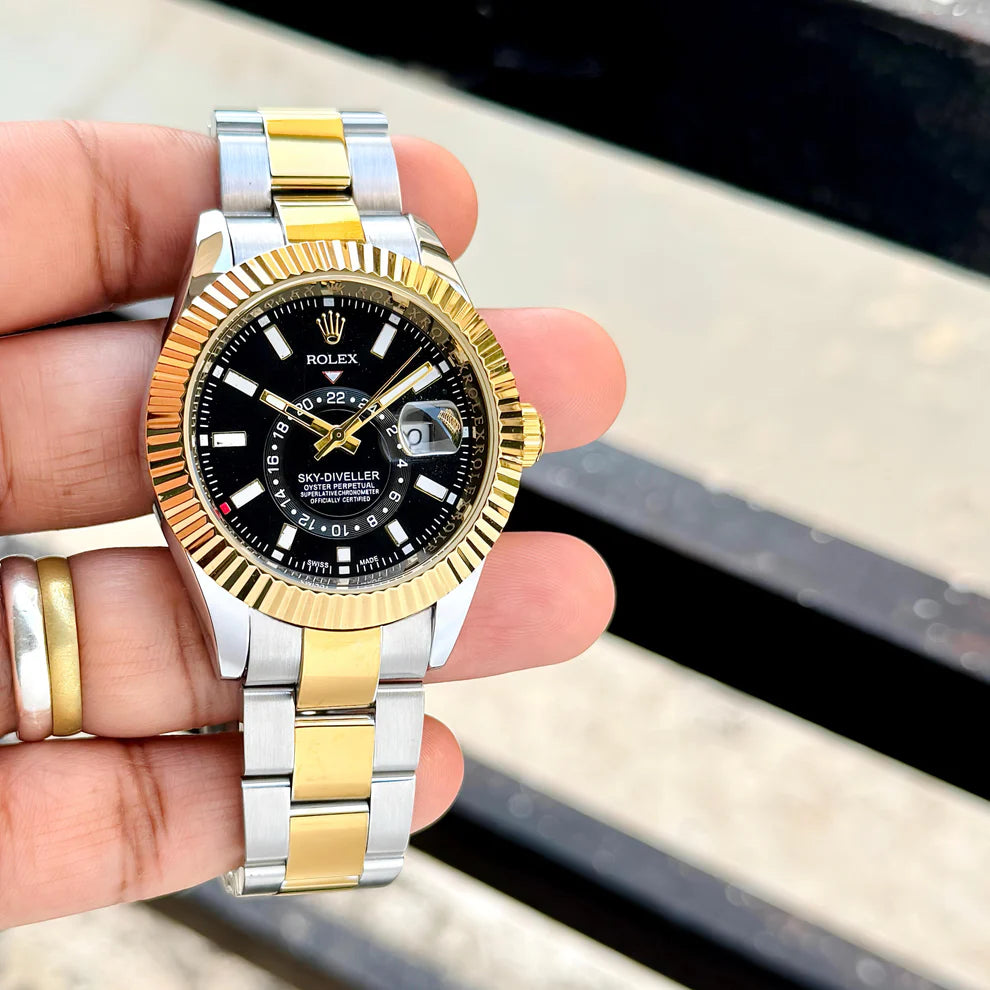 Rolex GMT Master || Full Gold & Black Dial Japan made