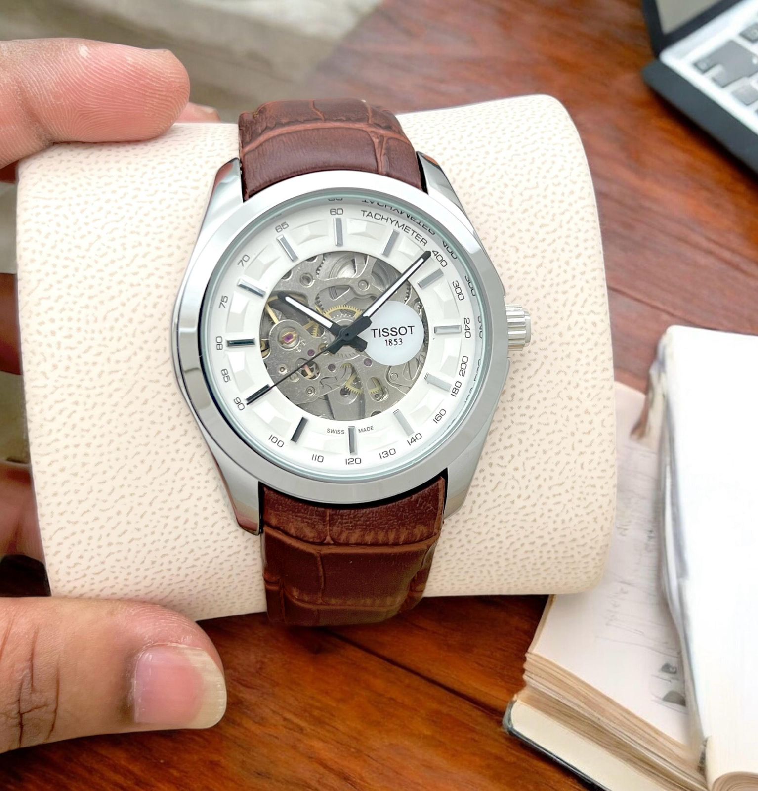 Tissot T-Classic T-complication Squelette Mechanical Manual-winding Skeleton Dial Men's Watch - Image 4