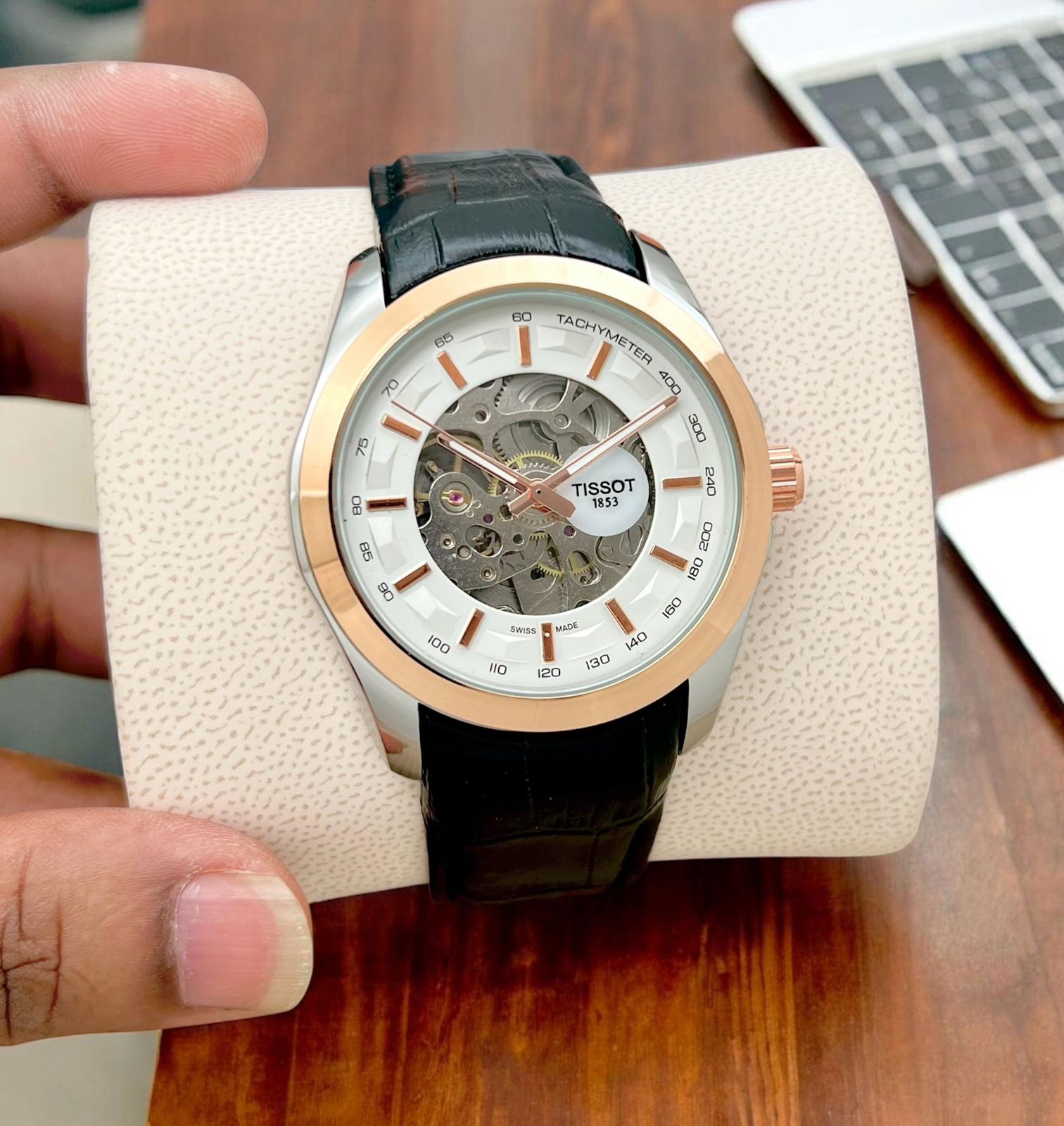 Tissot T-Classic T-complication Squelette Mechanical Manual-winding Skeleton Dial Men's Watch - Image 3