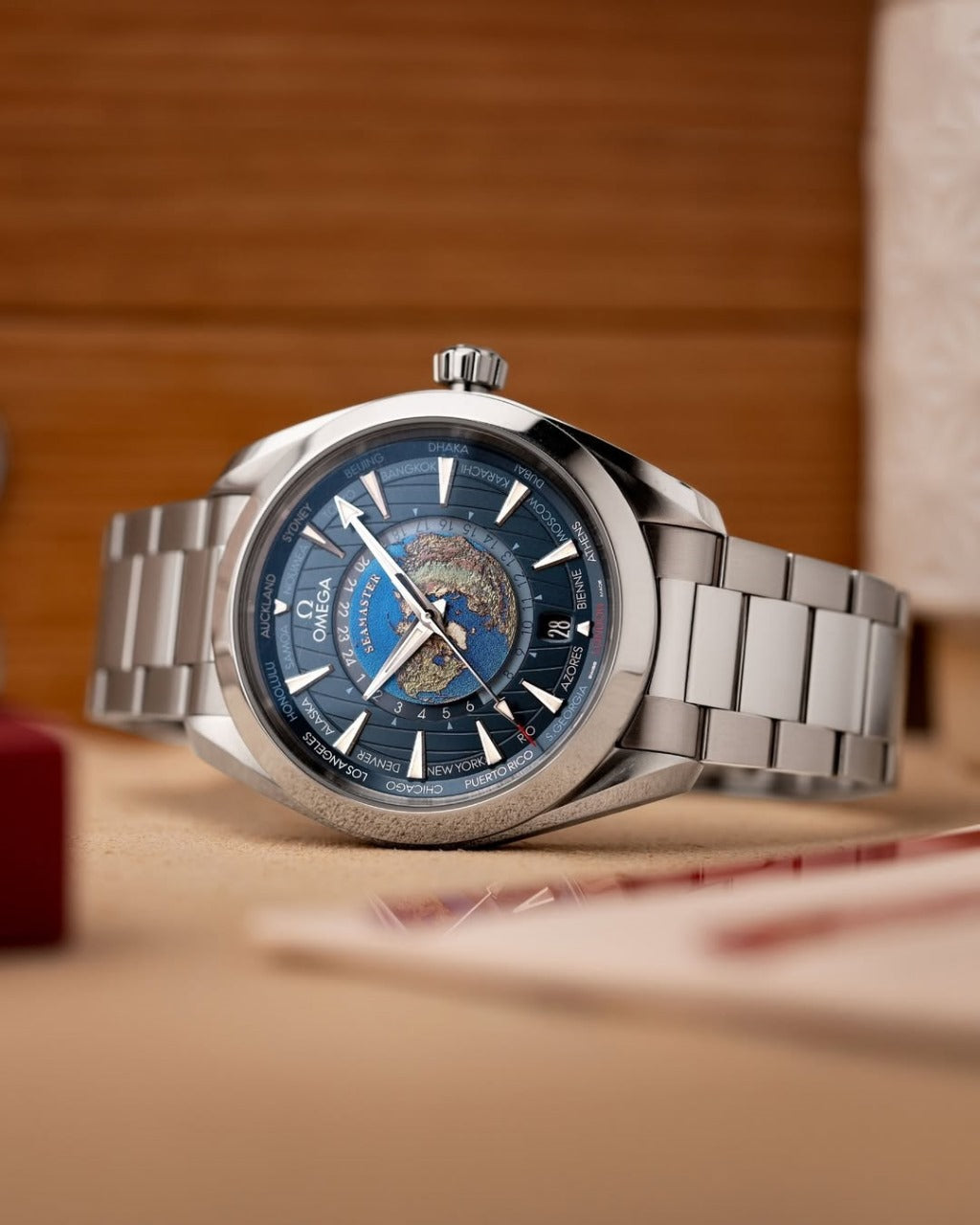 Omega Steel Aqua Terra World Timer - Image 2
