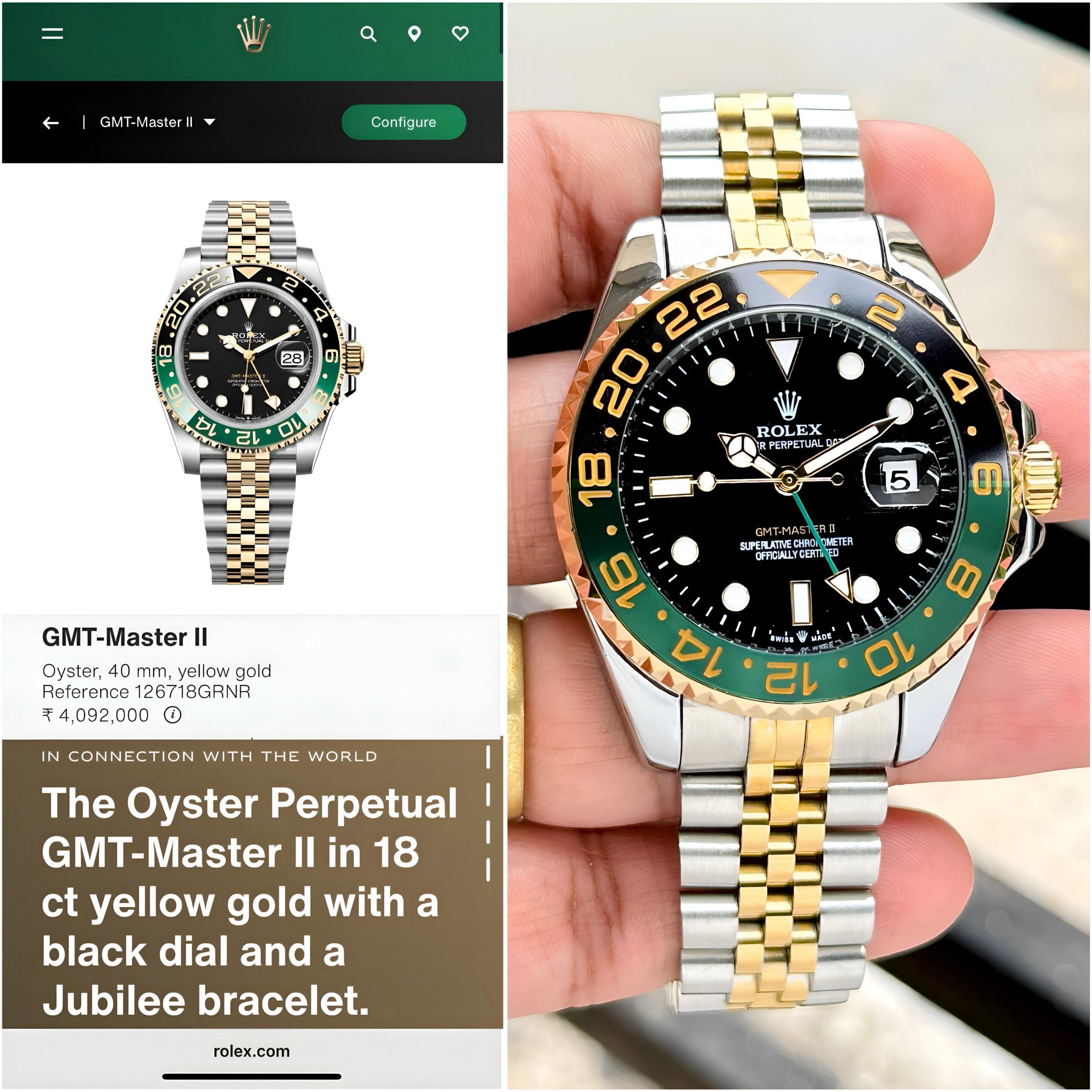 Rolex GMT Sprite 100% Japanese Automatic - Image 6