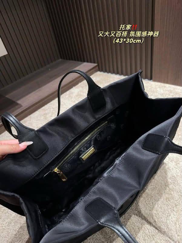 black Tory Burch Ella tote bag