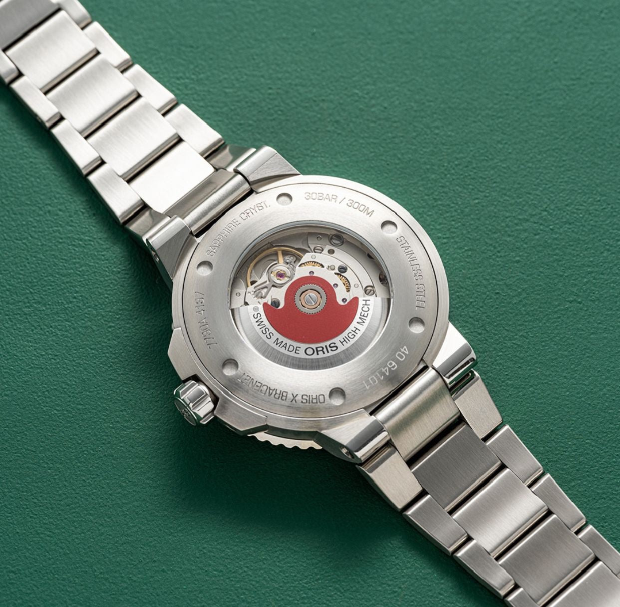 Oris Aquis Date Authentic Silver Grey Dial Automatic Mens Watch - Image 5