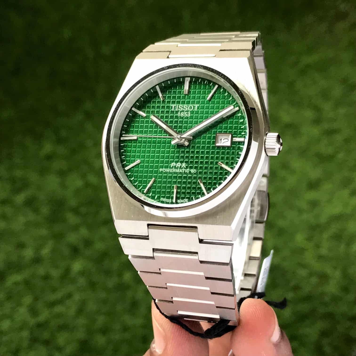 Tissot PRX Stainless Steel Green Dial Japanese Mens Watch - Image 3