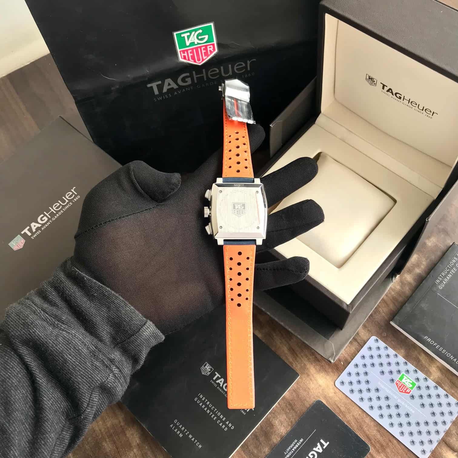 Tag Heuer Monaco Limited Edition Blue Japanese Mens Watch - Image 3
