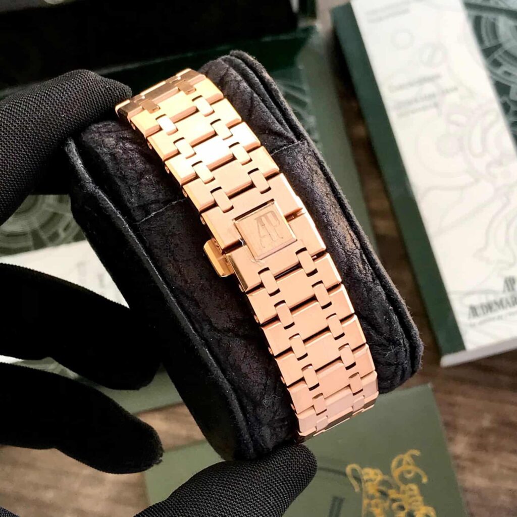 Audemars Piguet Royal Oak 50th Anniversary Chronograph's Rosegold Green Dial Swiss ETA - Image 7