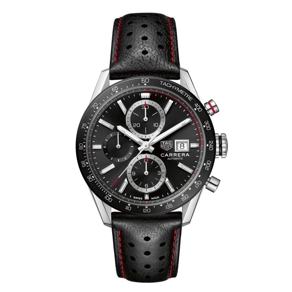 Tag Heuer Calibre 16 Black Dial Chronograph's Men's Watch - Image 5
