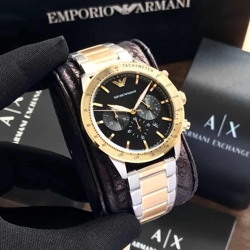 Emporio Armani AR11521 Original Quality Two Tone Men's Watch - Image 3