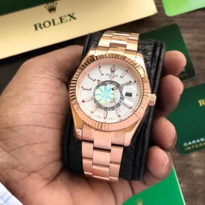 Rolex SkyDweller Rosegold White Dial Automatic Mens Watch