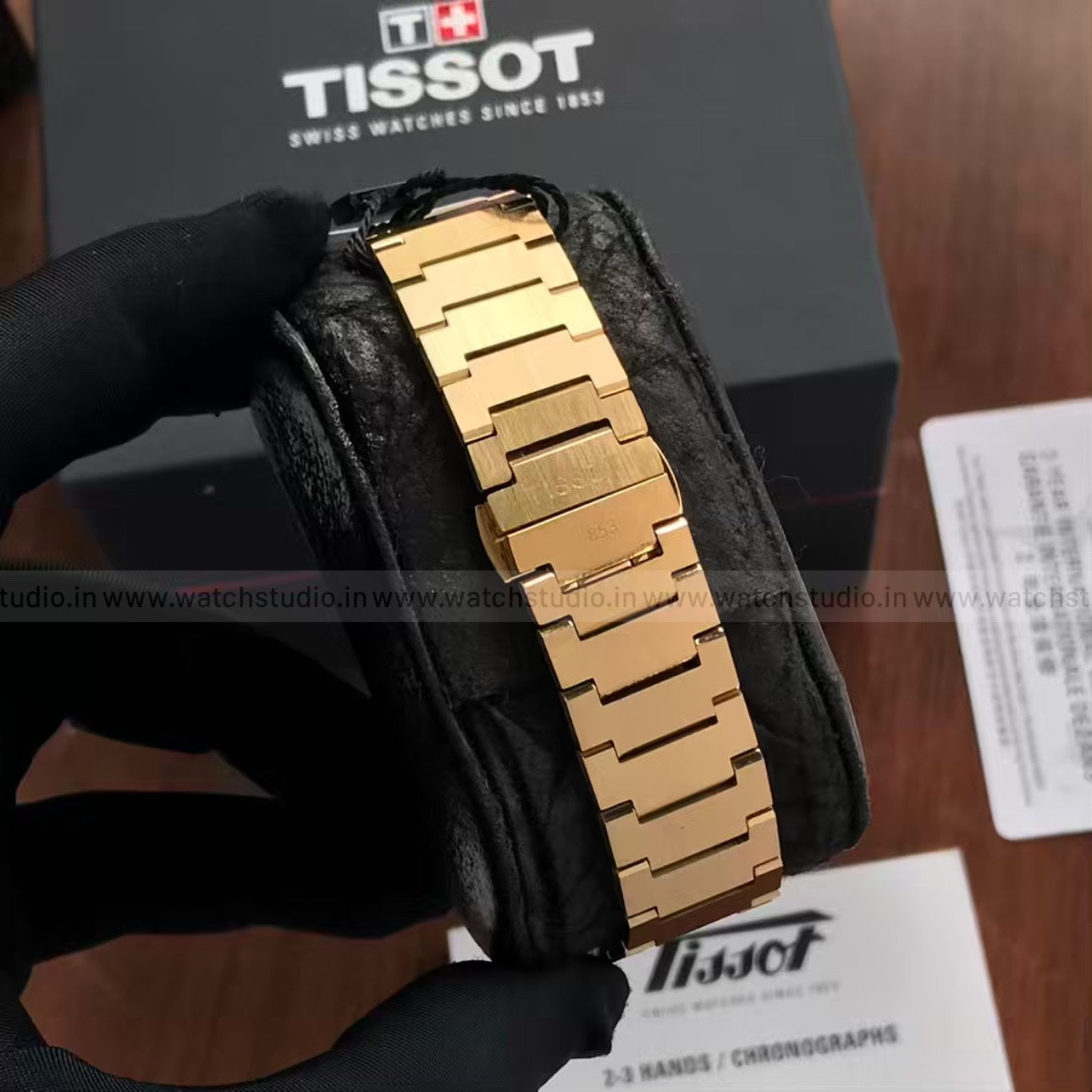Tissot PRX Powermatic 80 Gold Tone Automatic Mens Watch - Image 4