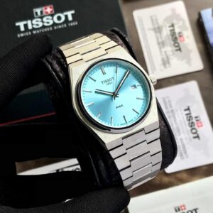 Tissot PRX Stainless Steel Tiffany Blue Dial Japanese Mens Watch