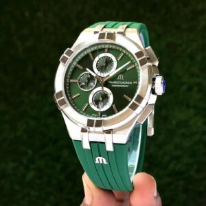 Maurice Lacroix Aikon Quartz Chronograph Green Authentic Mens Watch