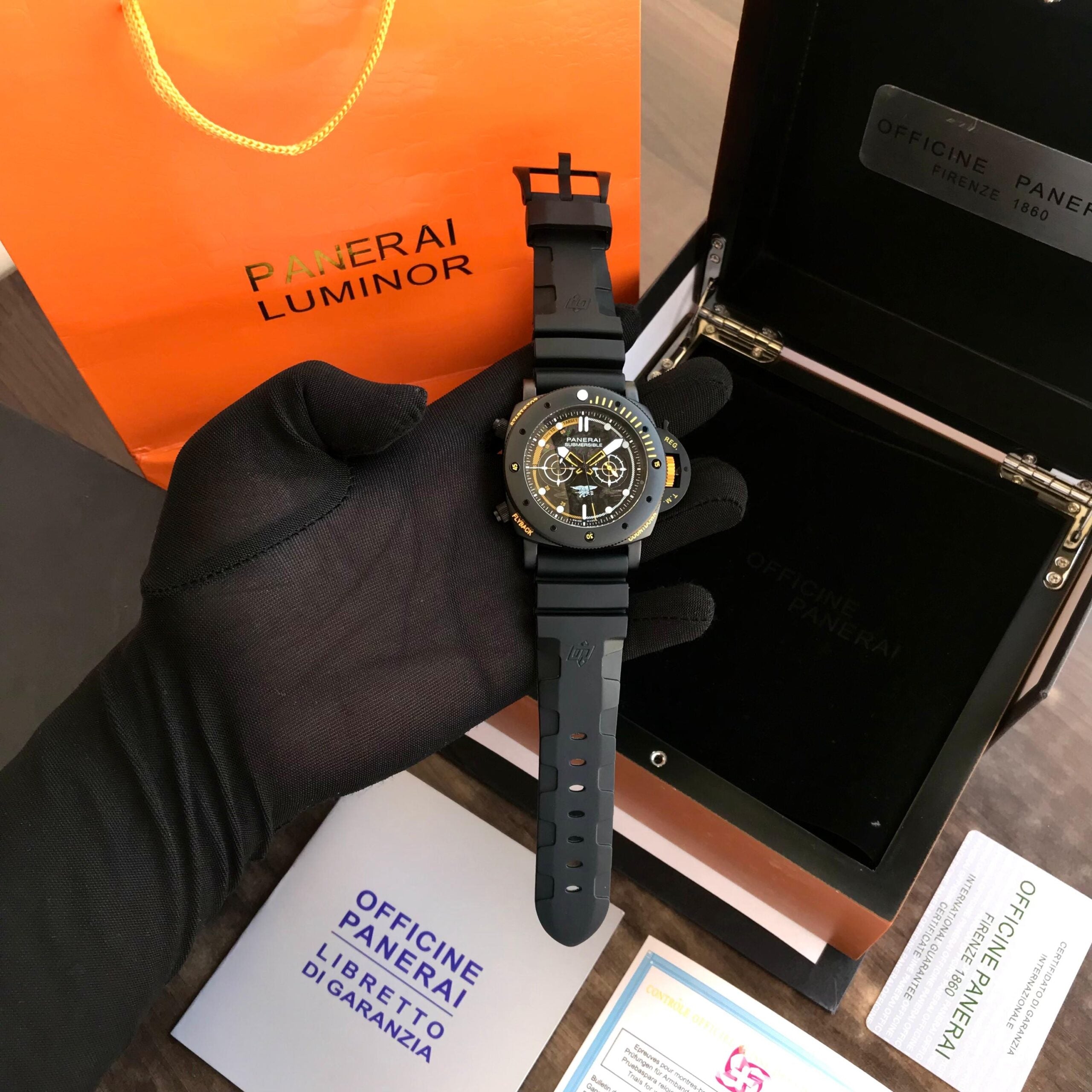Luminor Panerai Navy Seals Chronograph Automatic Mens Watch - Image 4