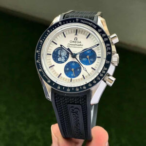 Omega Apollo 50th Anniversary Black Rubber Strap Limited Edition Men's Watch