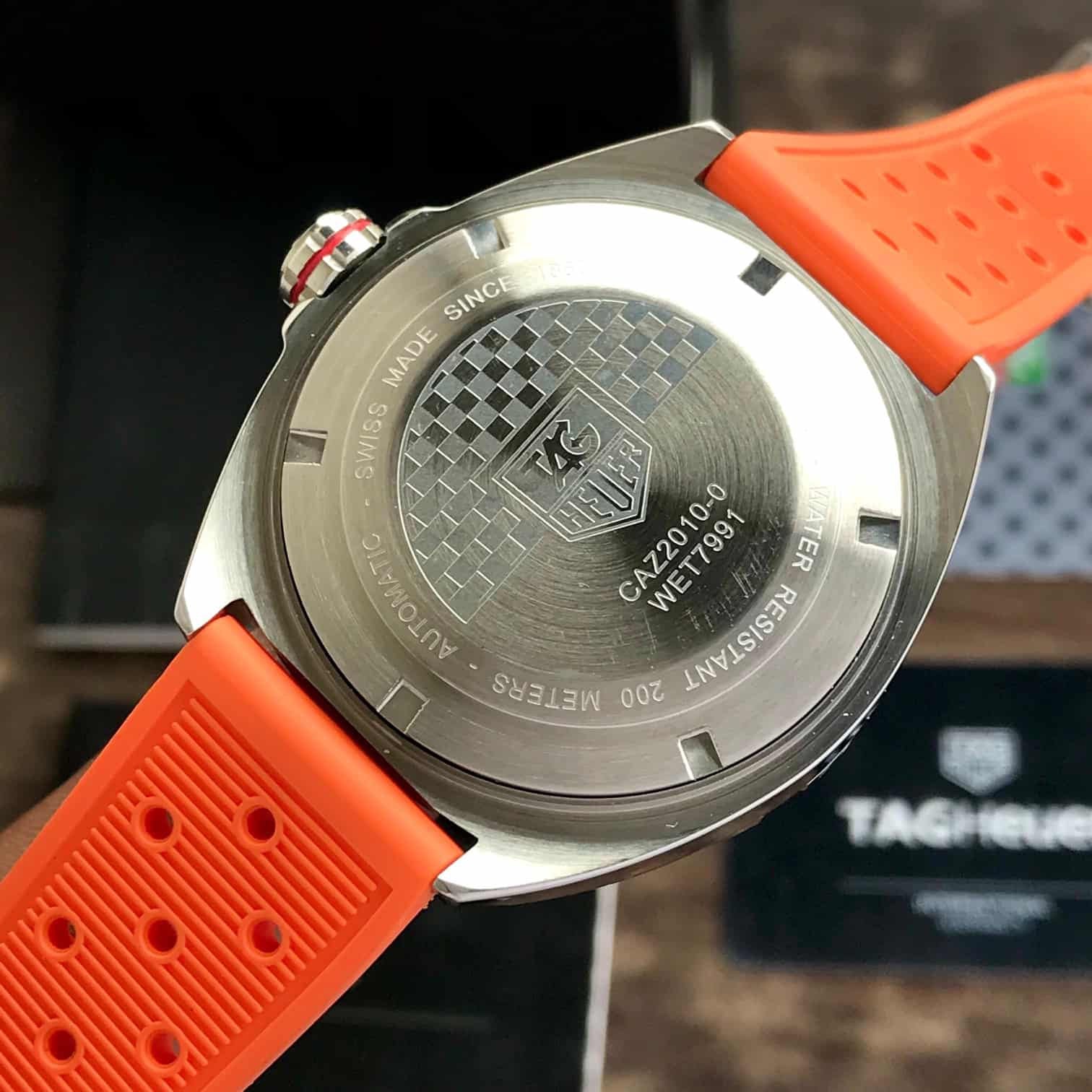 Tag Heuer Formula 1 Blue Dial Orange Strap Japanese Automatic Mens Watch - Image 3