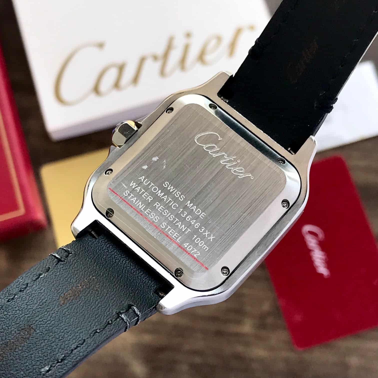 Cartier De Santos Dual Time Grey Premium Automatic Men's Watch - Image 5