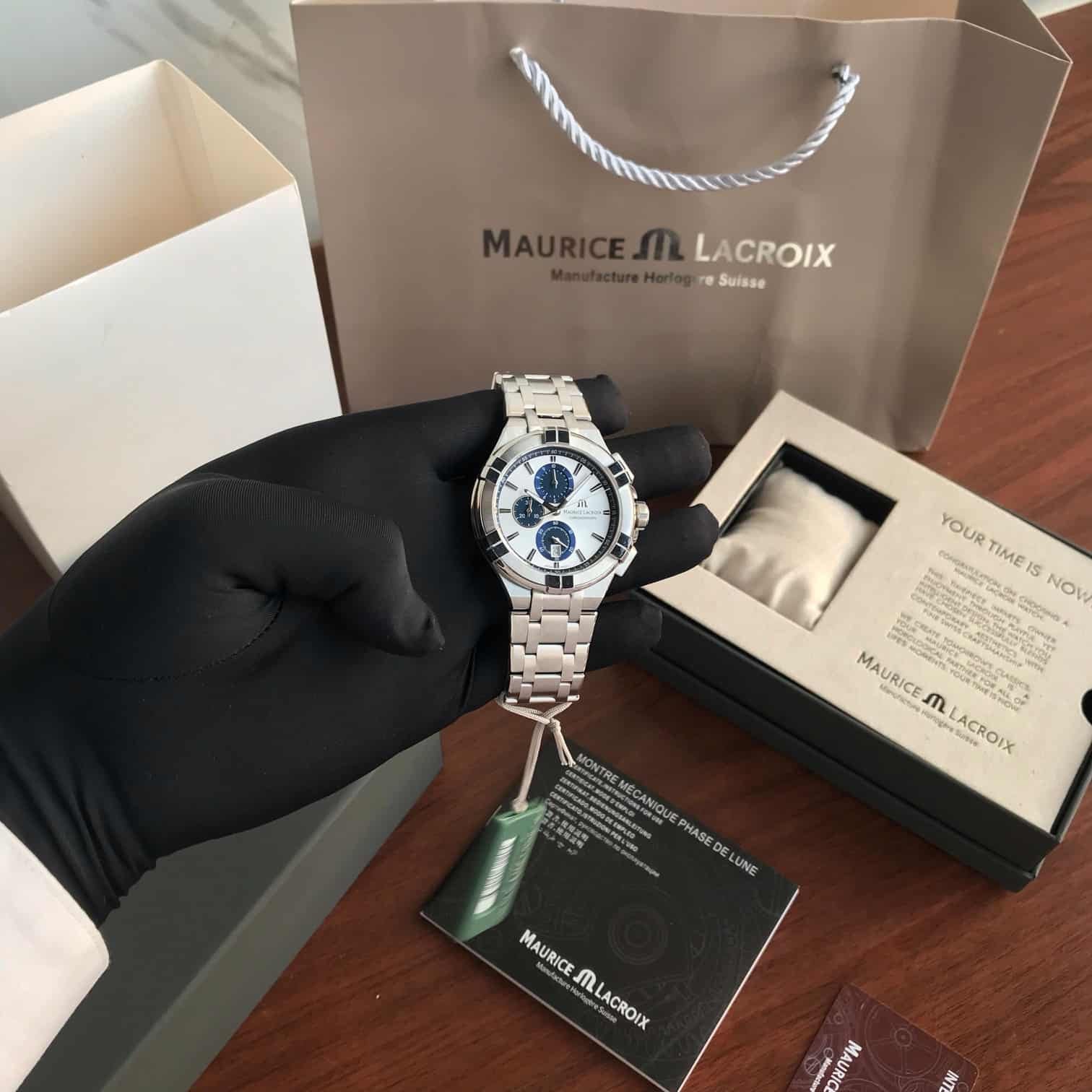 Maurice Lacroix Aikon Quartz 44mm Authentic Mens Watch - Image 4