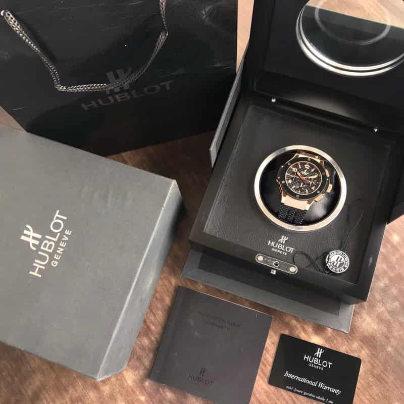 Hublot Big Bang Rosegold Black Automatic Mens Watch - Image 5