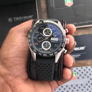 Tag Heuer Carrera Steel & Ceramic Automatic Black Fiber Men's Watch