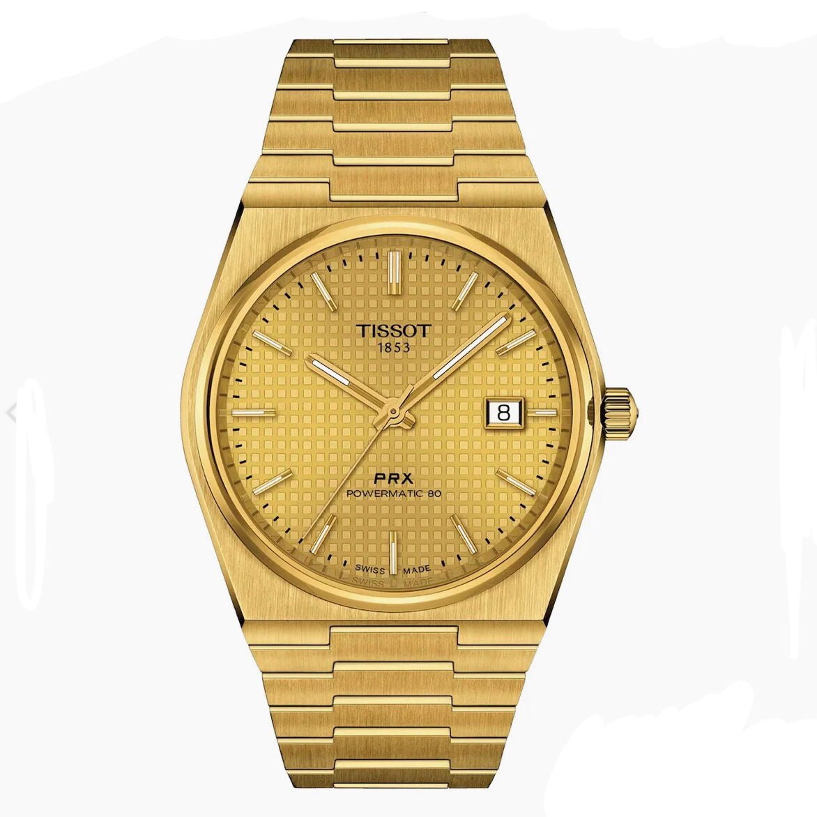 Tissot PRX Powermatic 80 Gold Tone Automatic Mens Watch - Image 5