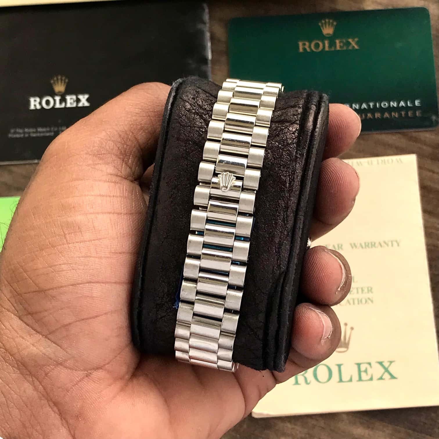 Rolex Date Just 41 Stainless Steel Swiss Automatic Jubli Chain Belt Mens Watch - Image 4