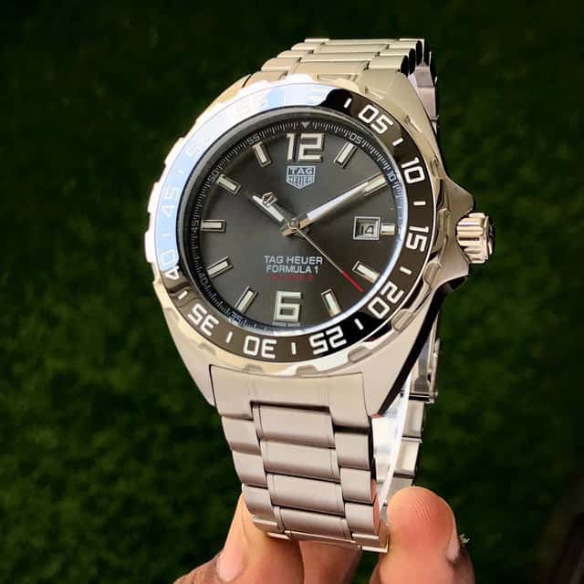 TAG Heuer Carerra Formula 1 Special Edition Re-Imagines Formula 1 Racing Grey Dial Automatic Mens Watch - Image 4