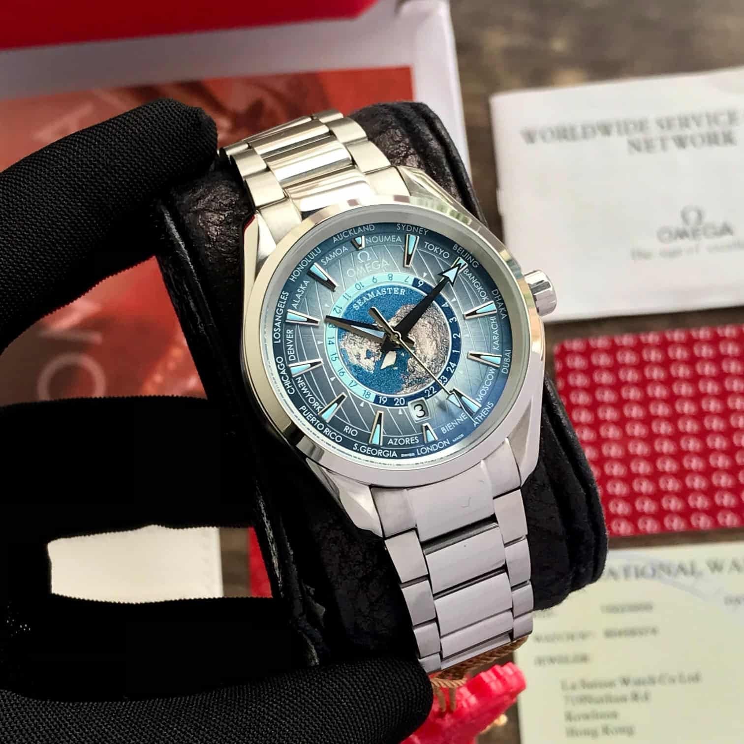 Omega Aqua Terra World Map Dial Seamaster Limited Edition – Imported Automatic Men's Watch - Image 7