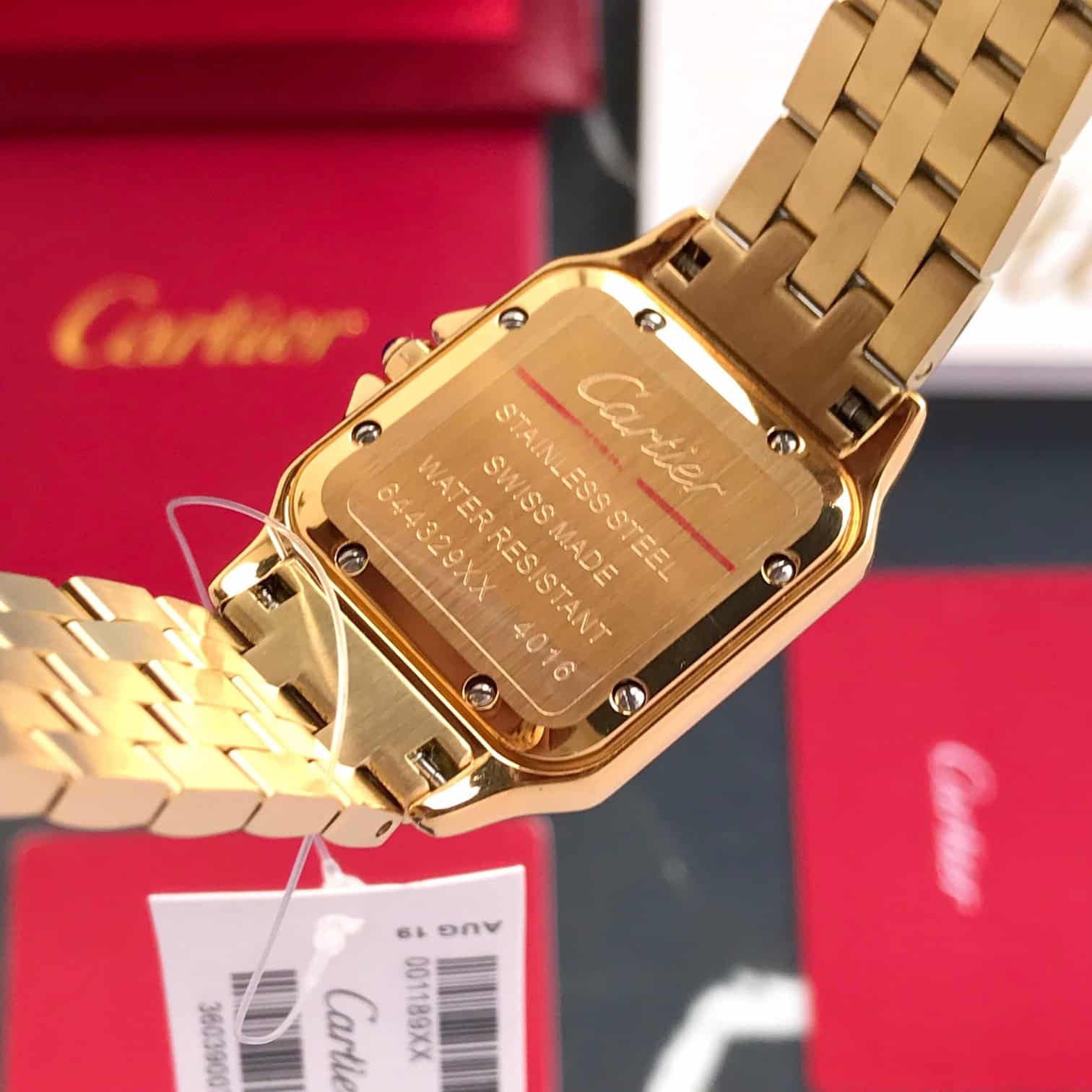 Cartier Panthere De Cartier Gold White Dial Japanese Quartz Women's Watch - Image 5