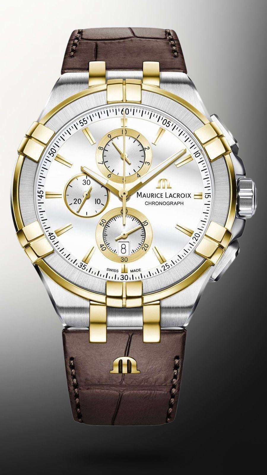 Maurice Lacroix Aikon Chronograph 44mm Authentic Mens Watch - Image 7