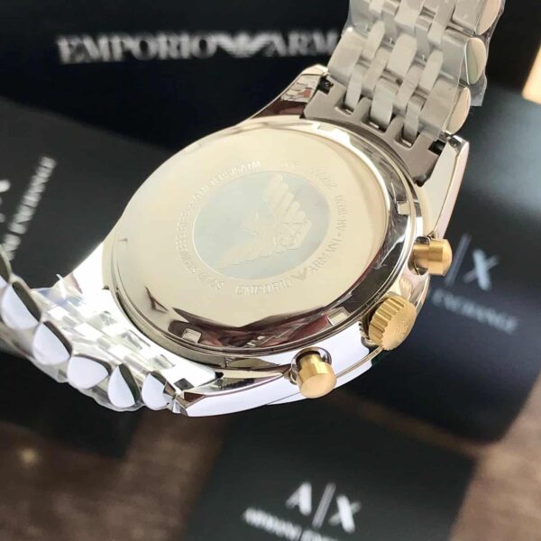 Emporio Armani AR6088 Two Tone Chronograph Mens Watch - Image 4
