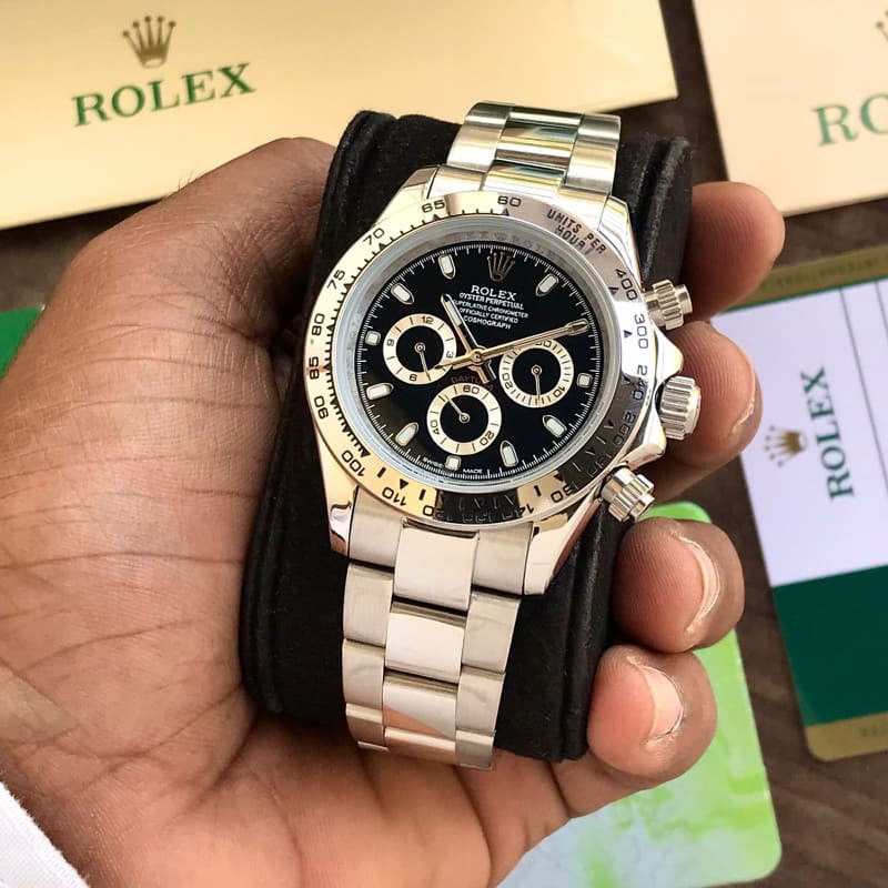 Rolex Daytona Cosmograph Stainless Steel Japanese Master Quality Automatic Mens Watch - Image 3