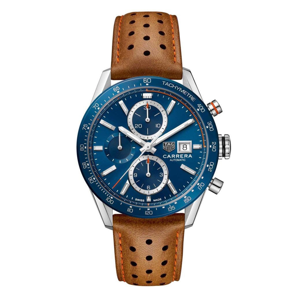 Tag Heuer Calibre 16 Blue Dial Chronograph's Men's Watch - Image 5