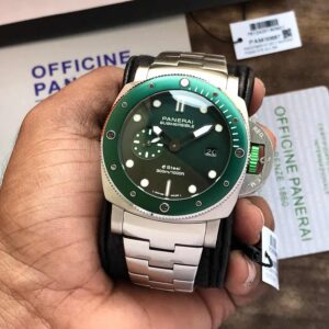 Luminor Panerai Submersible Stainless eSteel Green Dial Automatic Premium Quality For Men's Watch