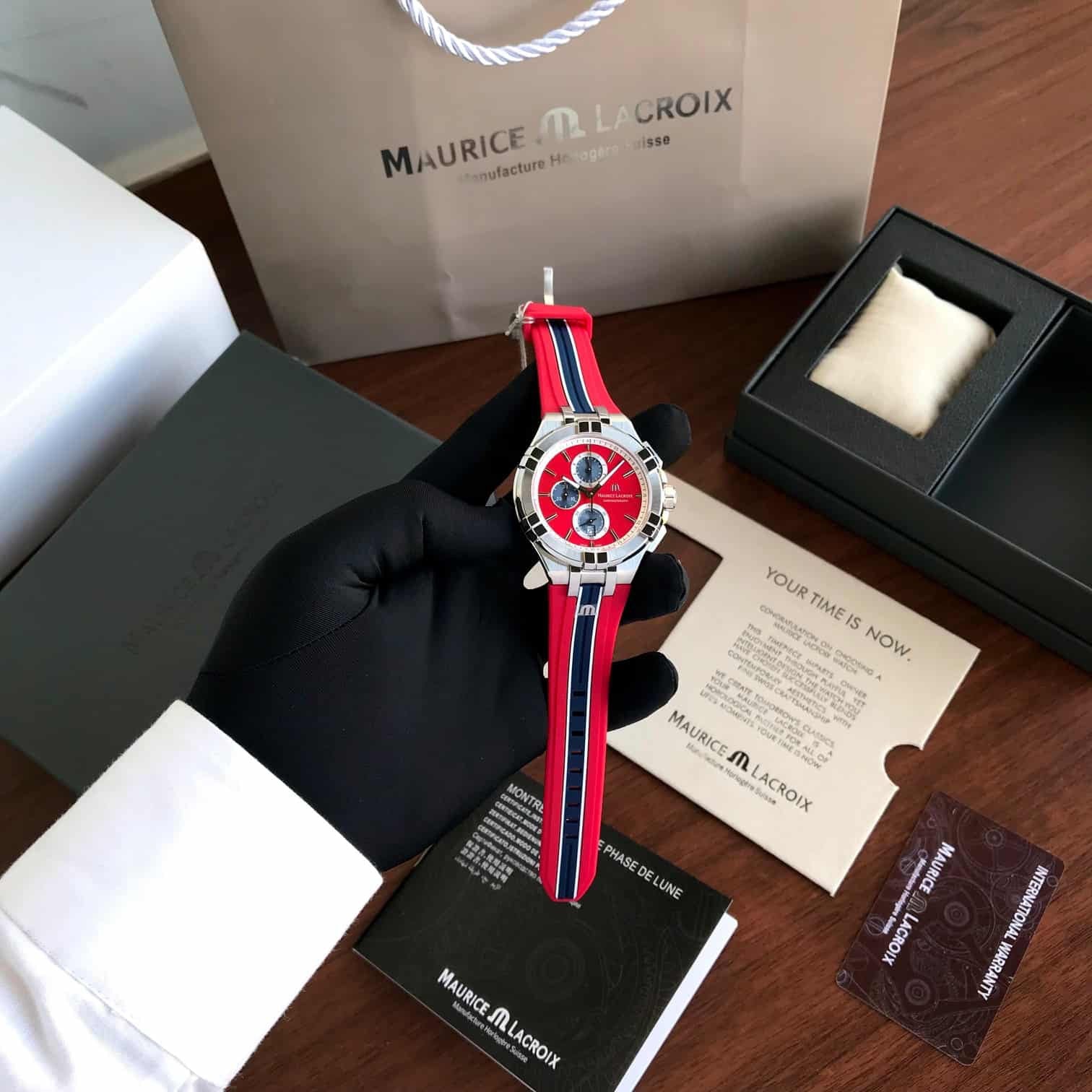 Maurice Lacroix Aikon Quartz Supermarine Chronograph's Mens Watch - Image 4