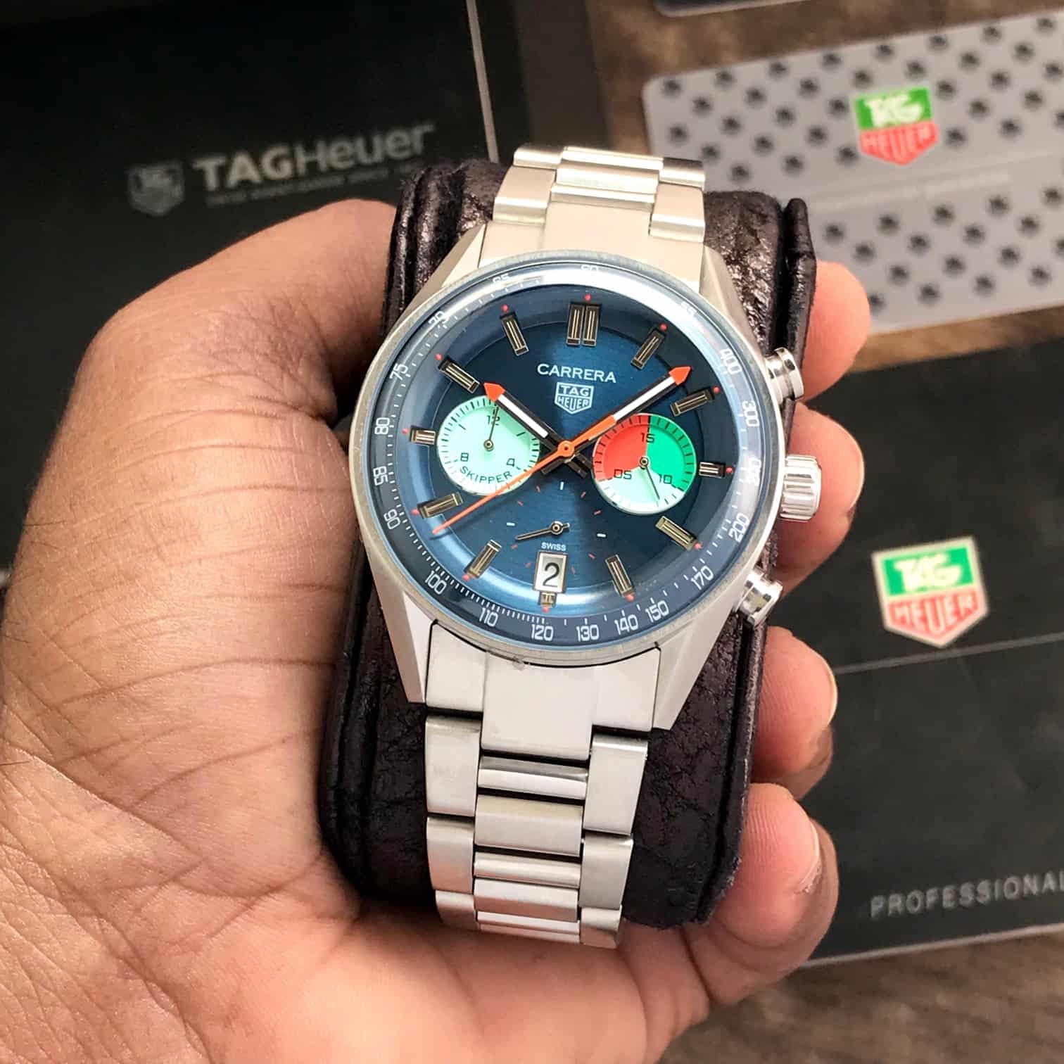 Tag Heuer Carrera Skipper Japanese Stainless Steel Watch For Men's