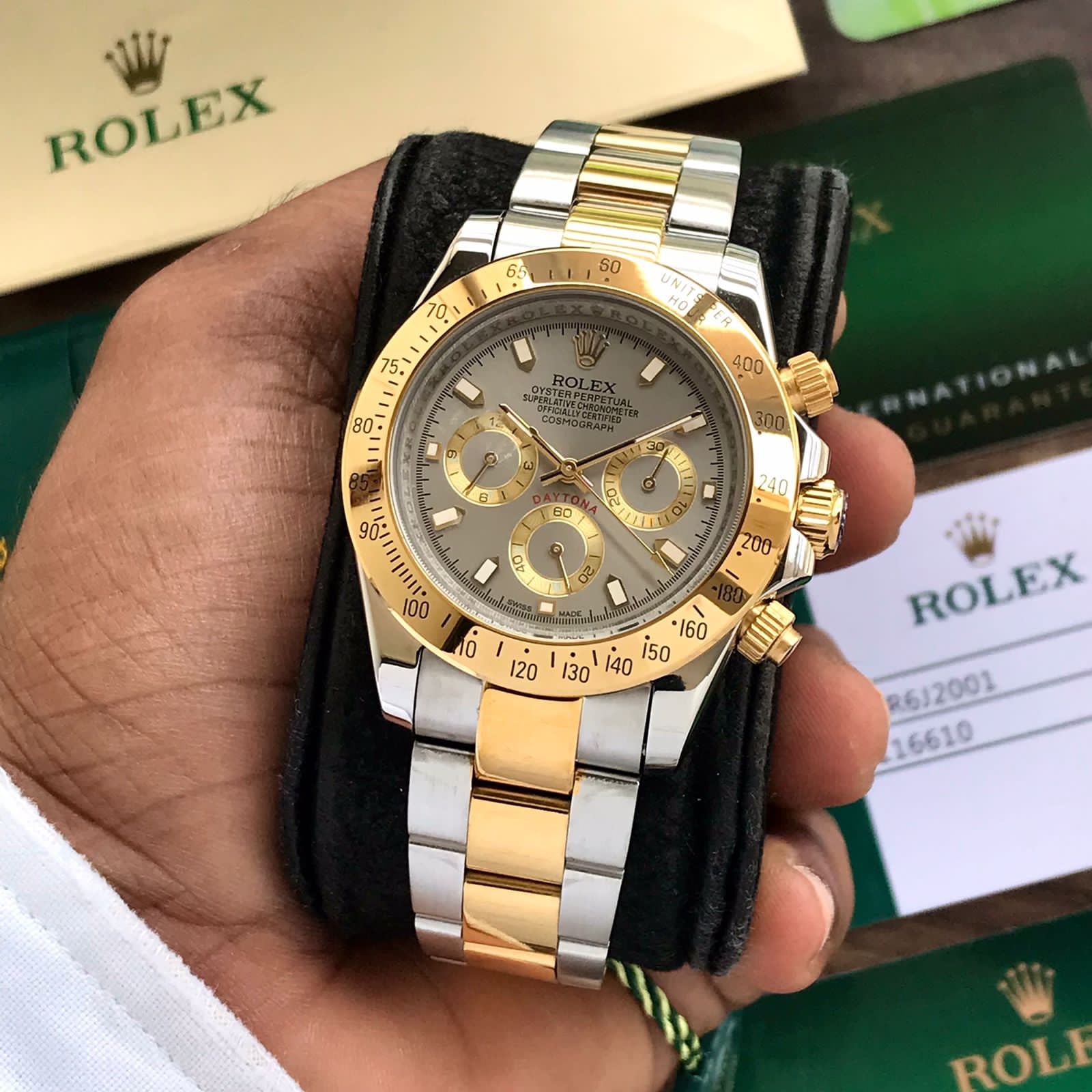 Rolex Cosmograph Daytona Two Tone Gold Automatic Mens Watch - Image 4