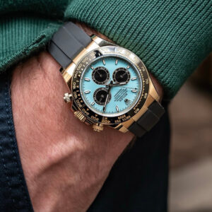 Rolex Cosmograph Daytona Turquoise Blue Dial Men'S Watch