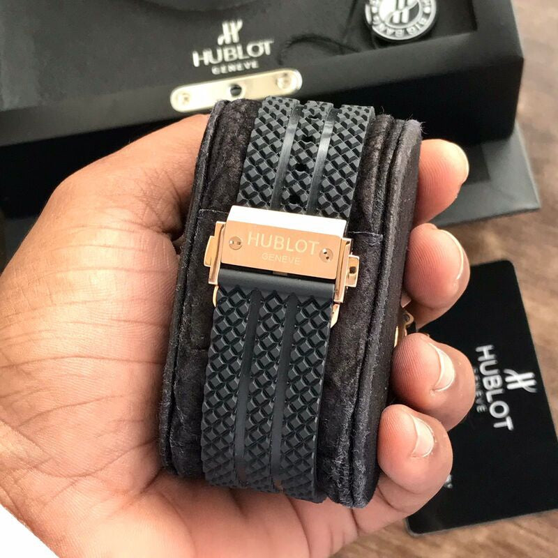 Hublot Big Bang Rosegold Black Automatic Mens Watch - Image 4